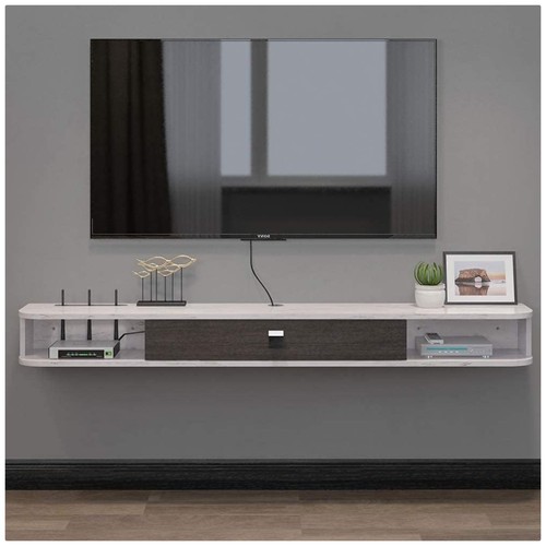 Floating cabinet with door - with,